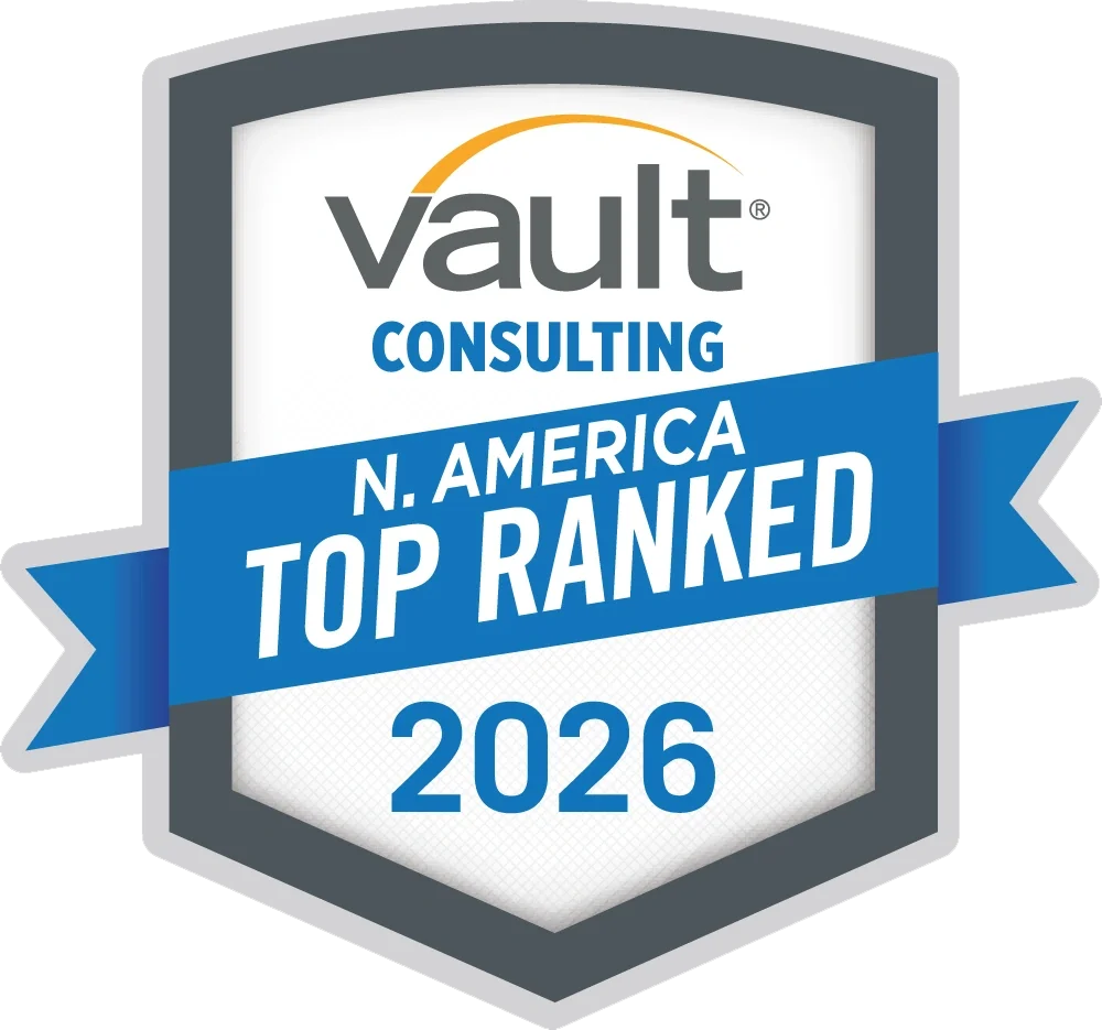 2026 Top Ranked in North America for Consulting by Vault